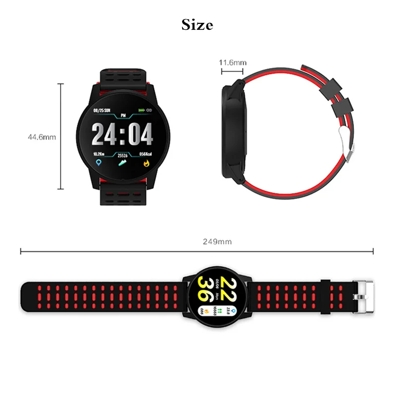 

Top Sports Smart Watch Men Women Heart Rate Monitor Blood Pressure Fitness Tracker Smartwatch GPS Sport Watch for Android Ios