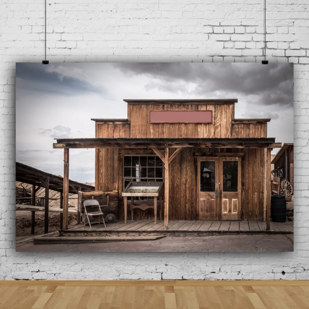 Laeacco западный ковбой США деревянные доски дом Сельская фотография фон Индивидуальные фотографические фоны для фотостудии