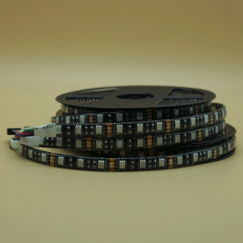 Черная печатная плата Светодиодная лента 5050 IP65/не Водонепроницаемая DC12V 60LED/m