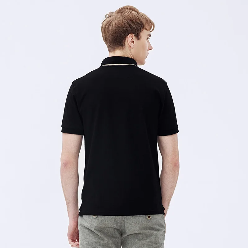 Мужская футболка-поло Markless Классическая однотонная футболка с коротким рукавом