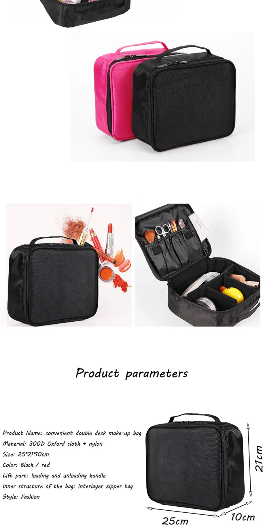 Аксессуары для путешествий для визажиста, профессиональный косметический Чехол, косметичка, Полупостоянный органайзер для хранения татуировок