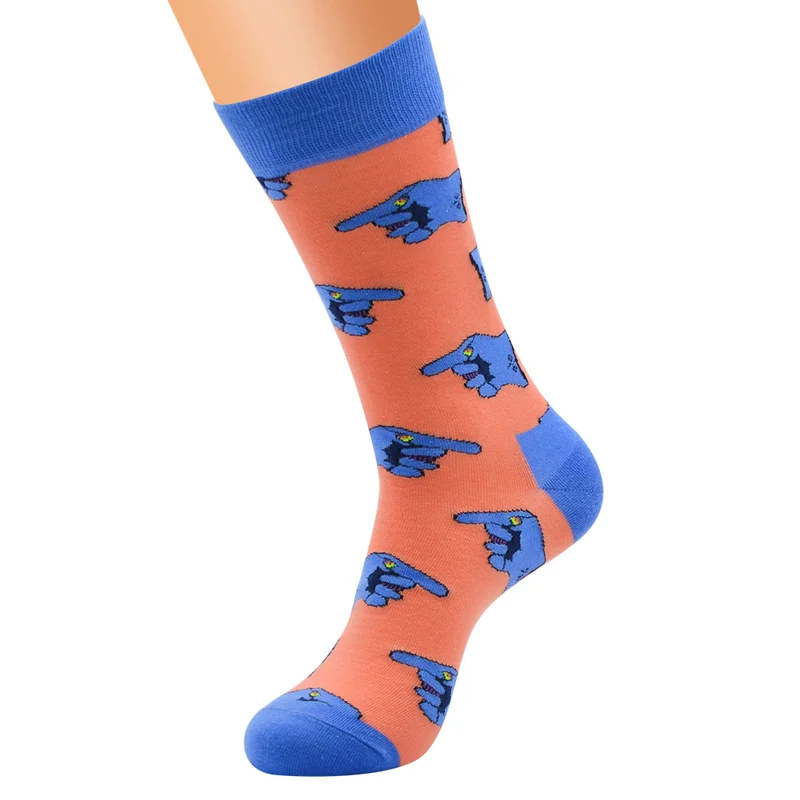 Модные Разноцветные Креативные хлопковые мужские носки Tide Brand Fun Argyle Street Pattern