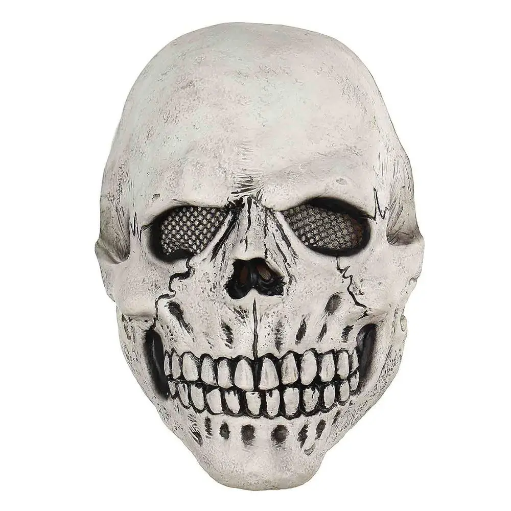 skeleton Страшная злая маска клоуна, двусторонняя латексная резиновая маска, костюм для Хэллоуина, маска клоуна с волосами для маски для взрослых - Цвет: skeleton