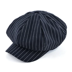 Кепка унисекс в стиле ретро, Модная хлопковая шапка газетчика, однотонная, с шестигранной головкой, в стиле кэжуал