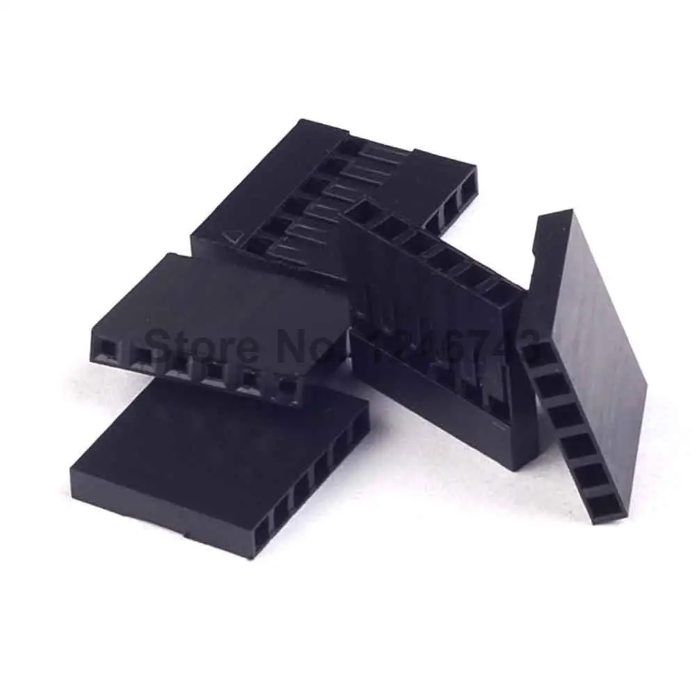 

100PCS 2.54mm 6Pin 6P Dupont Connector Dupont Plastic Shell Plug Dupont Jumper Wire Cable Pin Header