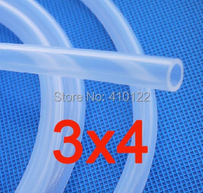 

3x4mm Medical Use Thin Silicone Rubber Tube Pipe Garden Hose Reels