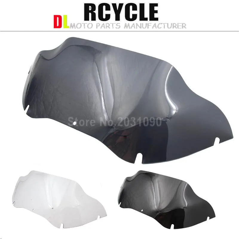 Мотоцикл прозрачный ПВХ 9 &quotЛобовое стекло ветровое для Harley Touring Road Glide FLTR 1998-2013 |