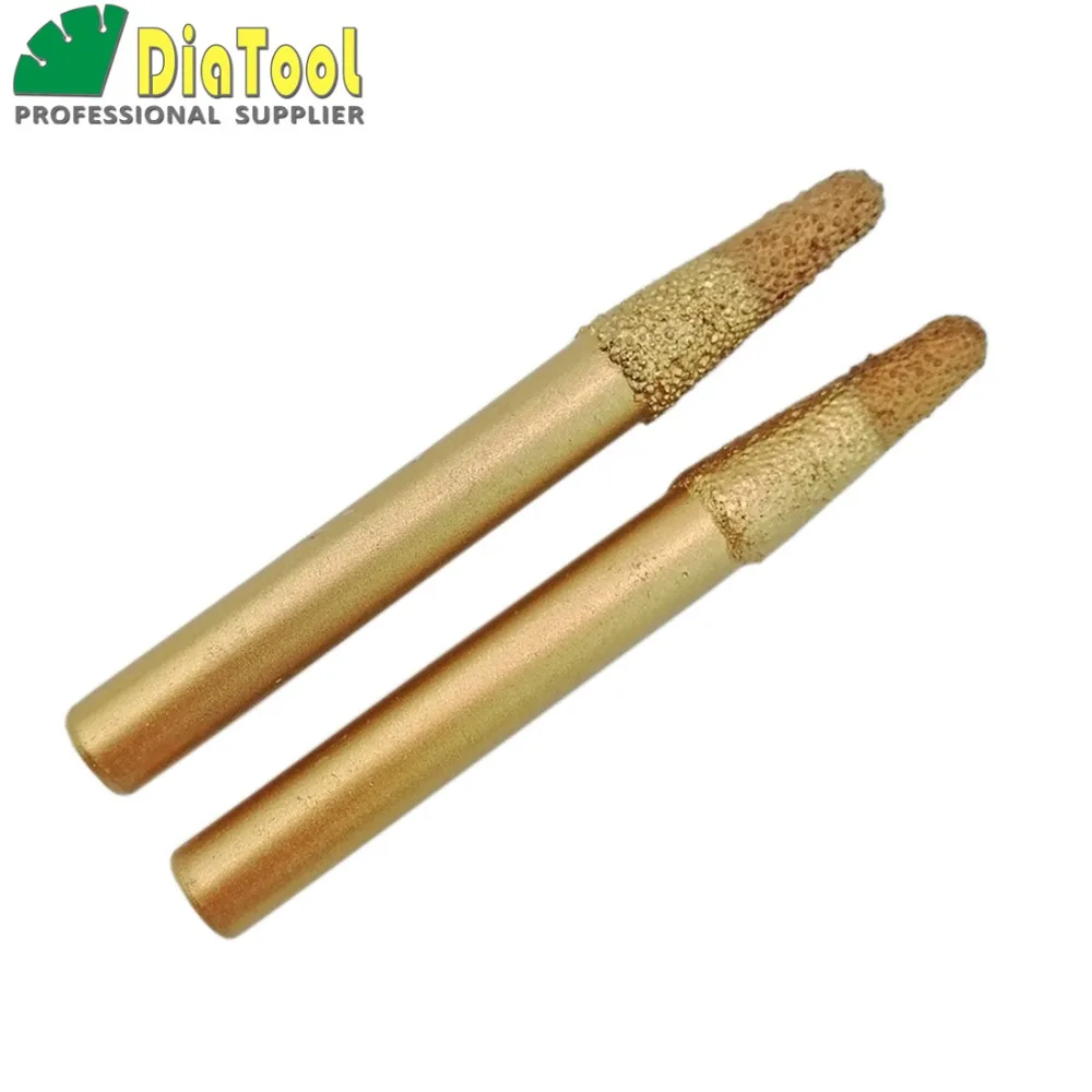 Diatool 2PK ЧПУ Камень Гравировка бит камень Всё для резьбы Инструменты 10-6/30 мм tapper мяч