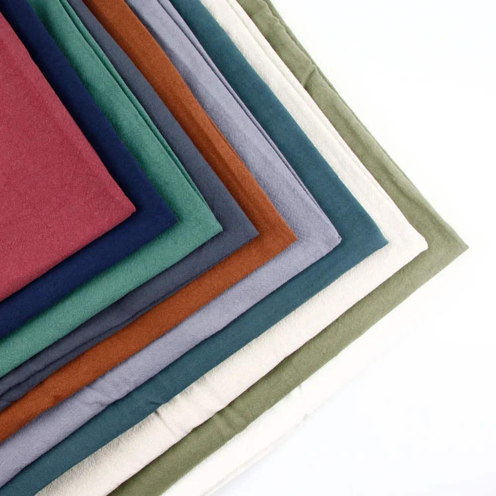 140 см х 50 Высококачественный однотонный мытый льняной хлопковый тканевый