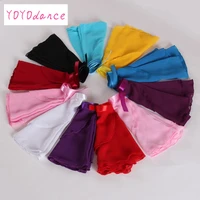 retail 2019 new 15 colors available children kids girl chiffon ballet tutu dance costume skirt skate wrap scarf 5165