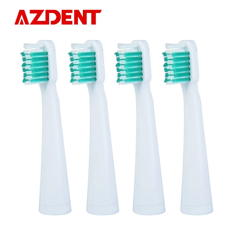 AZDENT 4 шт./лот насадки для зубных щеток для AZ-06 или AZ-1 Pro сменные головки для электрической зубной щетки для чистки полости рта Отбеливание зубов