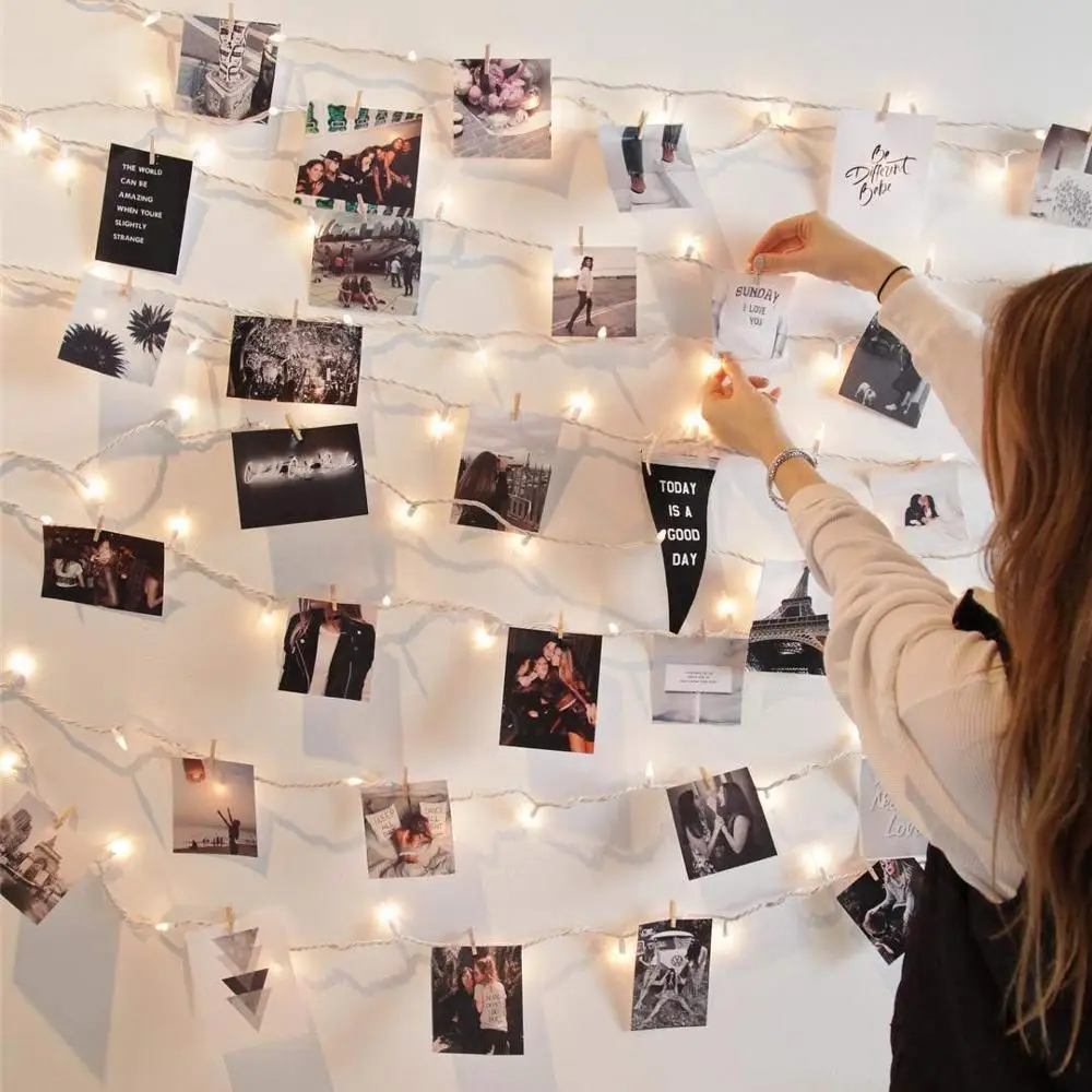 2 м 5 держатель для фотографий светодиодные гирлянды Сказочная гирлянда на