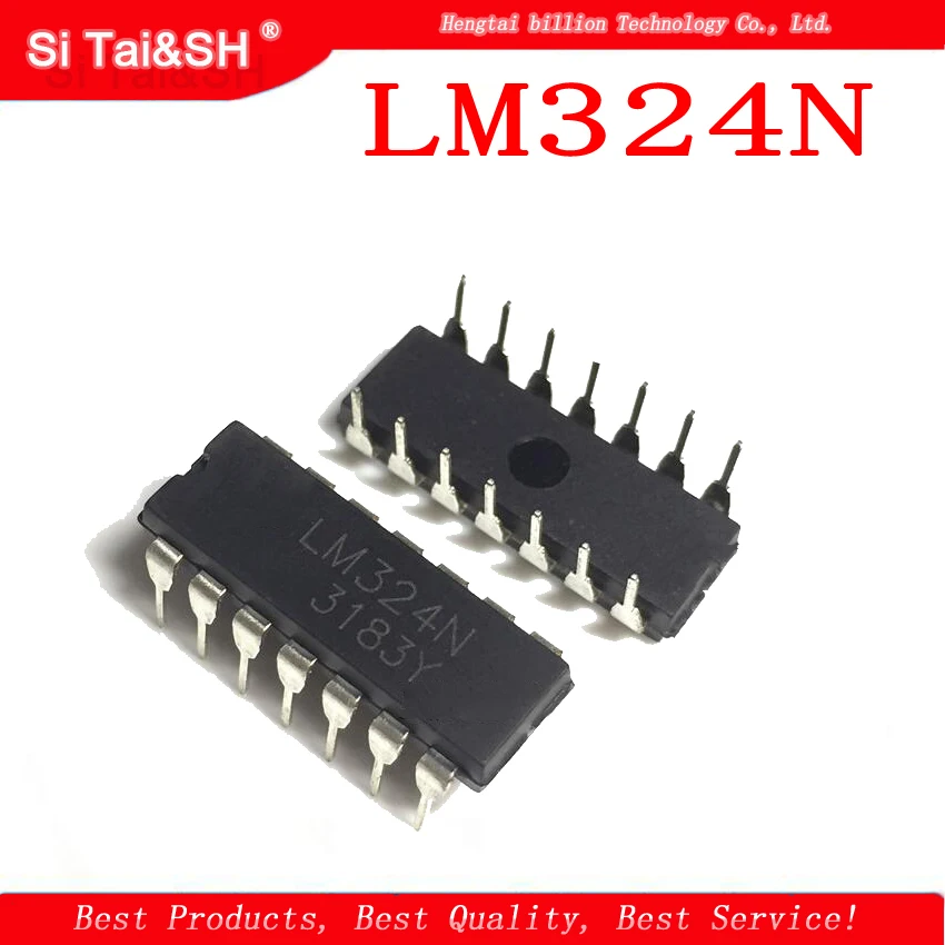 10 шт. LM324 LM324N DIP 14 новый четырехъядерный операционный усилитель| |