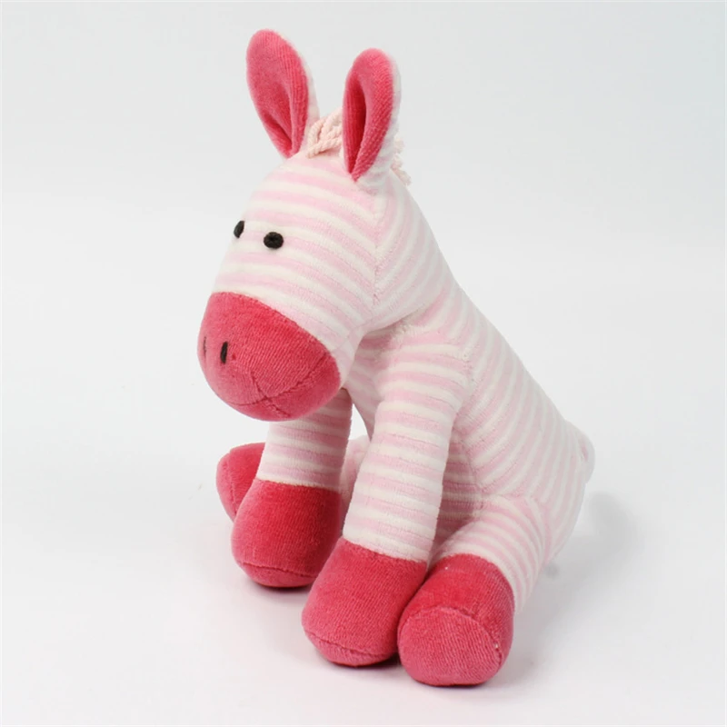 RECOBIE Donkey Doll Red Stripe Plush Toy Safety Material Baby Play Comfortable Soft Children Creative Girl Birthday Gift | Игрушки и
