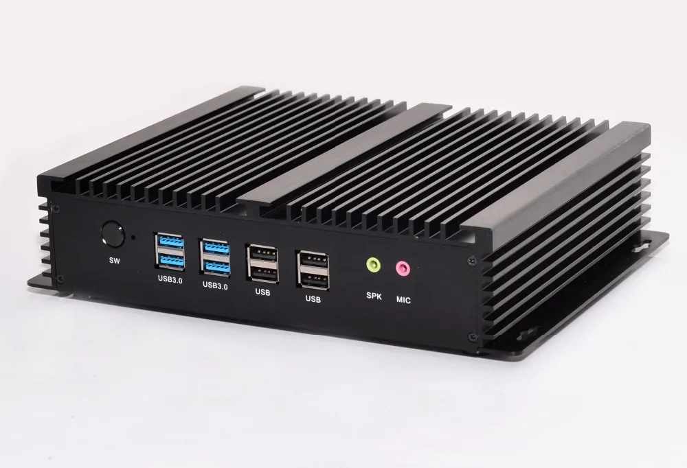 Мини-ПК на базе Windows 10 Intel Core i3 4010u I5 4200U 6 RS232 2LAN 2 HD MI 8 USB Wi-Fi процессор Eglobal Fanless |