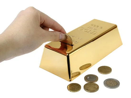1 шт. 999 9 золотой слиток копилка банка для монет денег|money box|saving money boxsave |