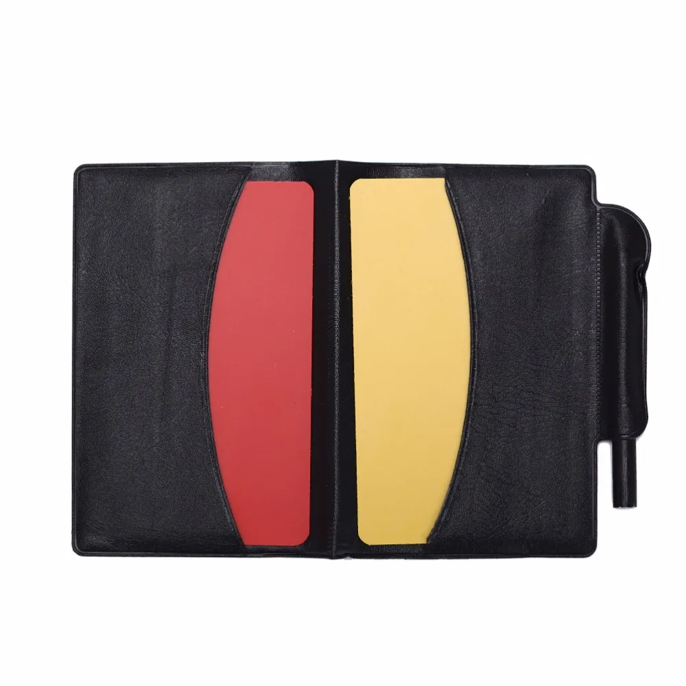 

2018 Soccer Referee Red Yellow Card Pencil Sports Notebook Personalized Sport Match Soccer Sheet Set Note Notebook Newest