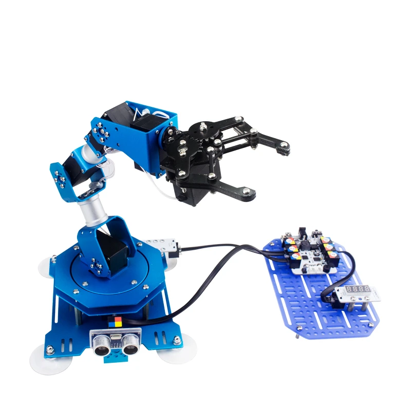 Обучающие игрушки роботы сделай сам сервопривод 6 DOF Ручная Рука Arduino набор для
