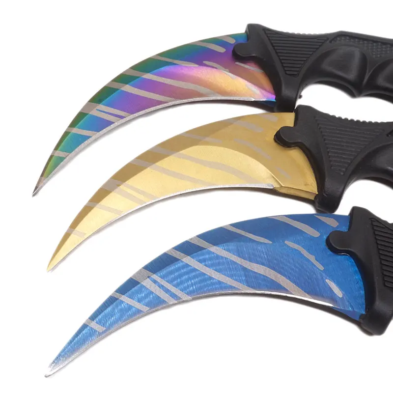 CS GO Karambit Knife Camping Hunting Tactical Pocket Stainless Steel Blade Outdoor EDC Tool | Инструменты