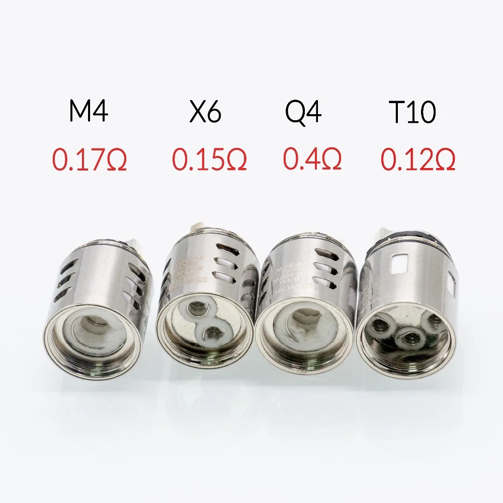 Volcanee 3 шт. V12 Prince Coil M4 Q4 X6 T10 Core для V12 Prince Tank Atomizer Vape сменная катушка головки ядер VS uforce t2 Coil