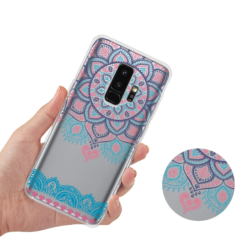 LANCASE для samsung S9 милый чехол с цветочным узором и изображением героев мультфильмов