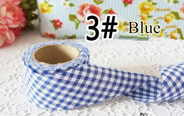 12 цветов/партия хлопковая полоска в мелкую клетку 38 мм * 60 м отделочная лента 1 5