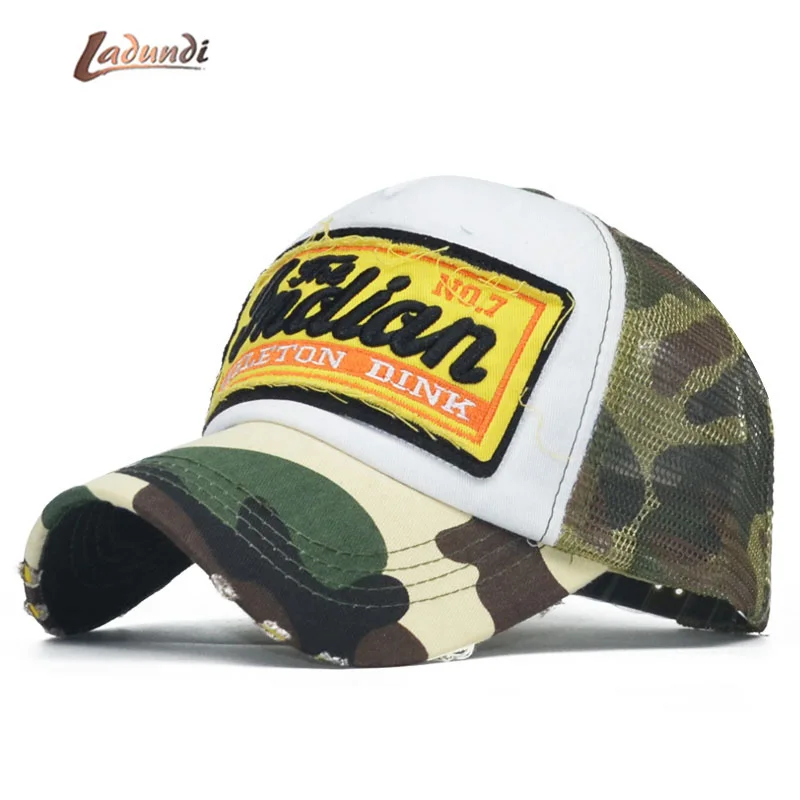 Летняя камуфляжная бейсбольная кепка для женщин и мужчин Кепка Snapback Bone icon Trucker mesh