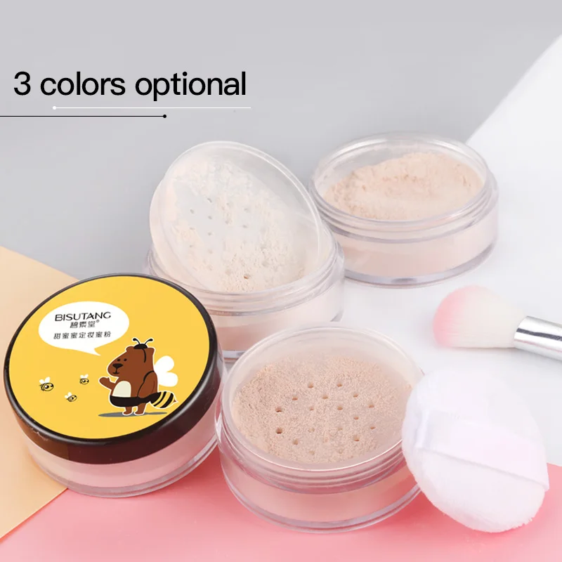 Новый Мёд макияж пудра натуральный светлый 3 цвета рассыпчатая основа легкий и