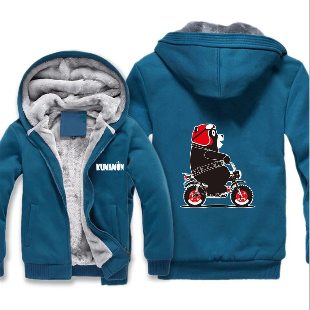 Аниме Кумамон Куртка Косплей Костюм Толстовка Утепленная зимняя куртка толстая