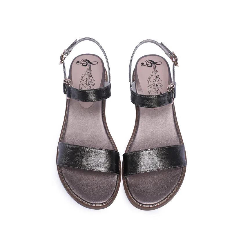 Женские сандалии с пряжкой Smirnova модная повседневная обувь из натуральной кожи на