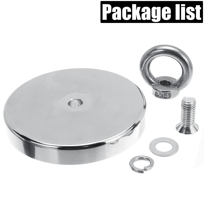 

Efficient 600kg 120mm Strong Powerful Magnet Neodymium Recovery Magnet Salvage Tool Deep Sea Salvage Strong Recovery Fishing Kit