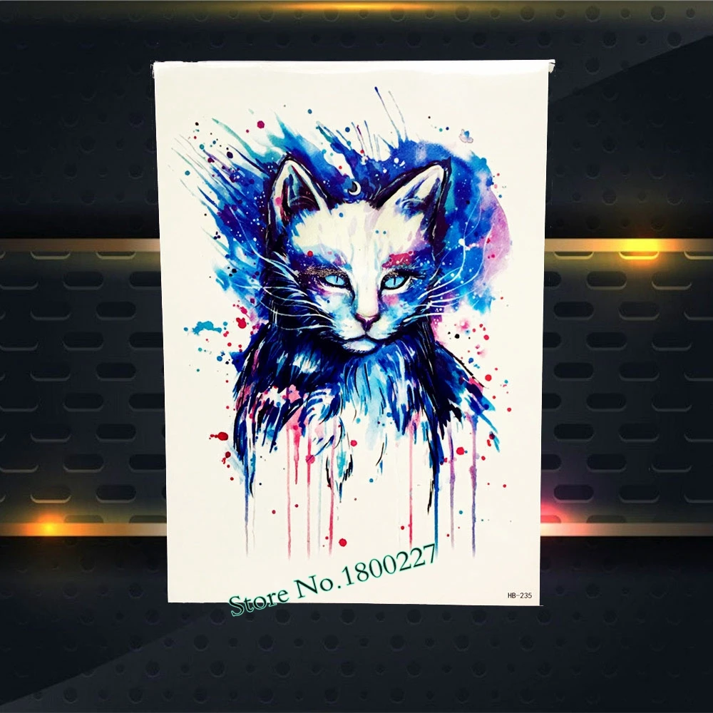 1 шт большой черный слова временная татуировка Стикеры женский боди-арт PQS-A060