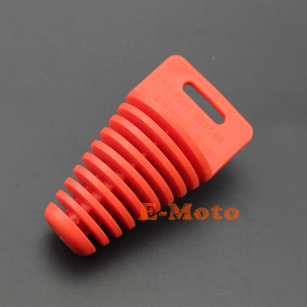 Красный глушитель выхлопной трубы заглушка для мытья ДЛЯ CRF YZF WRF KXF KLX RMZ RMX DRZ