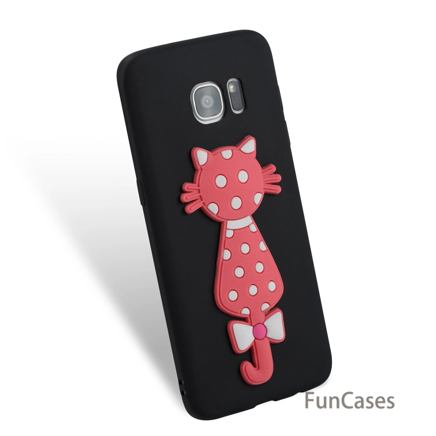 Мультфильм Cat Чехол СПС Hoesjes samsung S7 край мягкий силиконовый чехол на заднюю панель