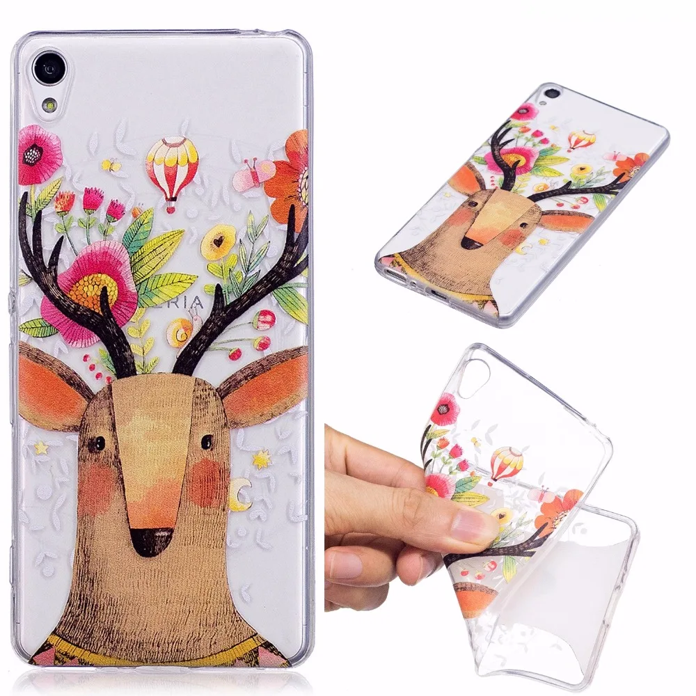 ARYIKUM Unicorn Case For Coque Sony Xperia XA 3112 F3112 F3111 Dual Black Cat Silicon Cover for Soni Etui |