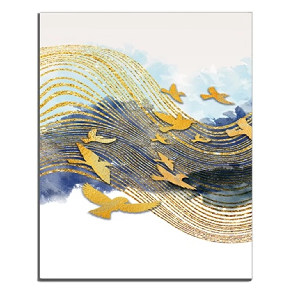 Natural Landscape Graffiti Birds Traditional Chinese Wall Artwork For Home Office Decor Living Room Bedroom Decoration No Frame | Дом и сад
