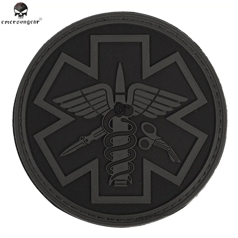Emerson Combat Paramedic PVC Patch Outdoor Tactical Military Durable Embroidery Accessory For Hunting Rescue Badge|paramedic patch|badge badgesbadges
