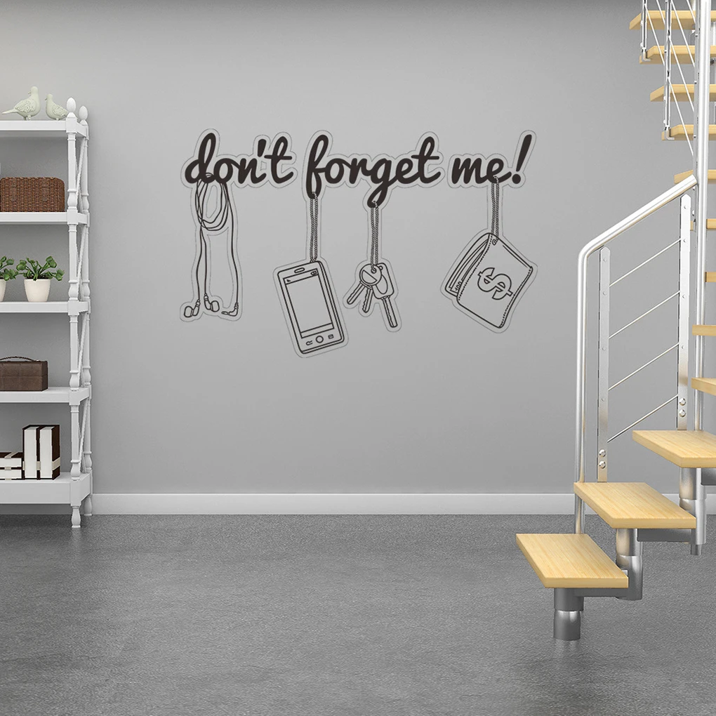 Наклейка на дверь в спальню не забудьте о меня пвх Фотообои съемные обои