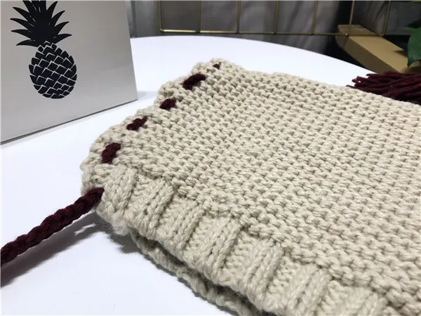 Зимние шапки Skullies Beanies для женщин Harajuku милые девушки кисточкой оплетка теплые черепа сплошной цвет шнуровка вязанные шапки-бобы