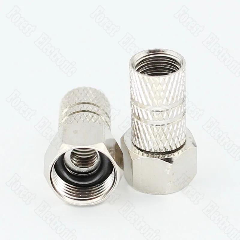 75-5 метрический F разъем для кабельного ТВ распределительный самозатягивающийся