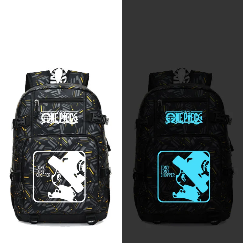 Измельчитель Луффи Чоппер Череп Рюкзак с надписью Law модные ноутбук рюкзак USB