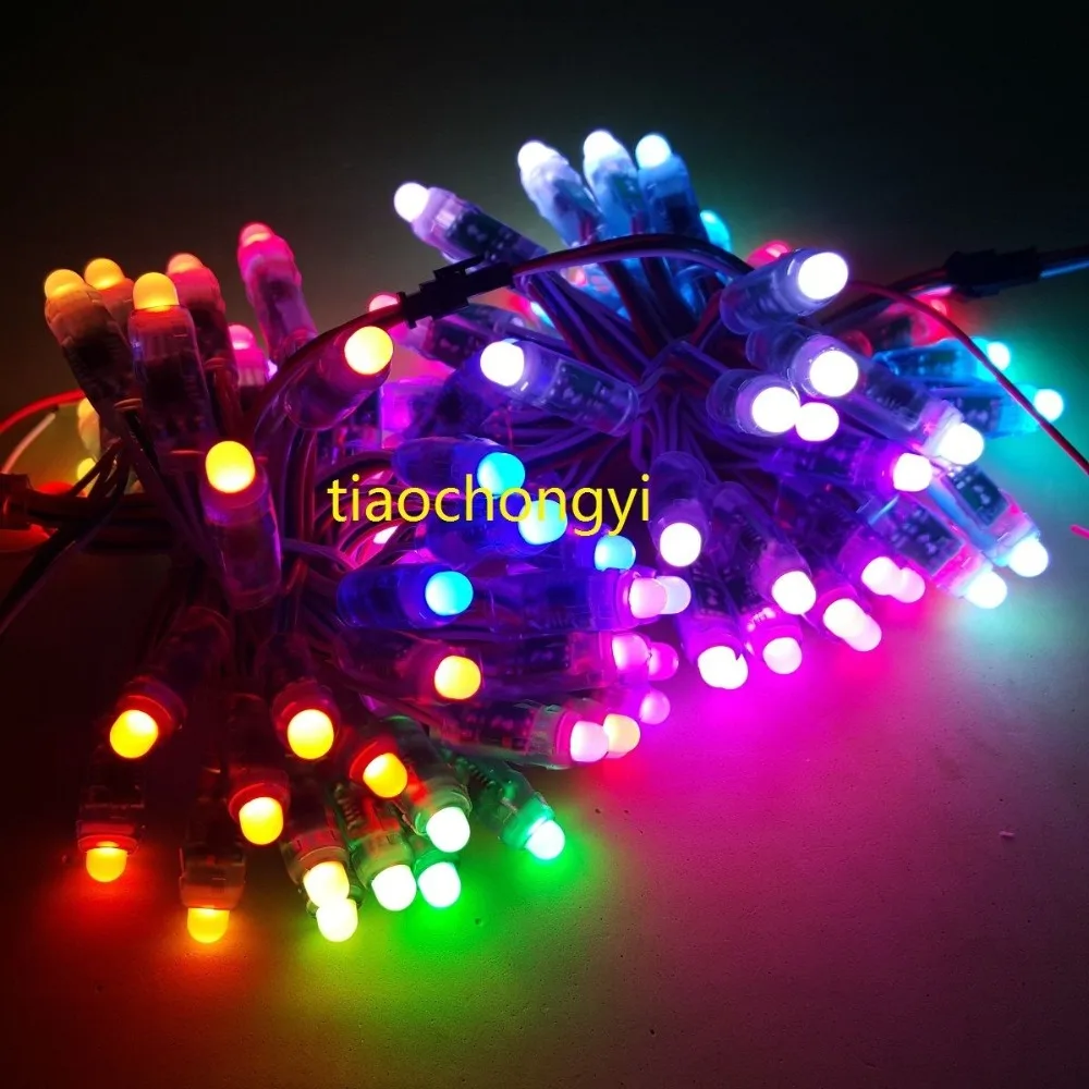 2 комплекта TM1903 1903 RGB Полноцветный 12 мм пикселей Цифровая Адресуемая светодиодная