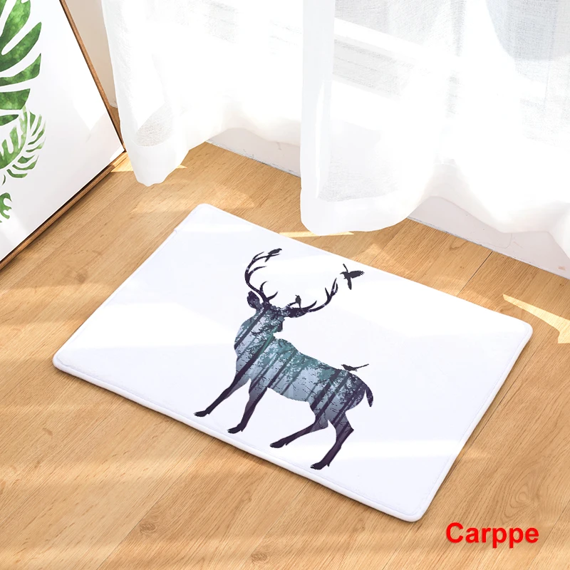 2017 КОВРИК КОВРЫ животного силуэт печати коврики Кухня Ванная комната rugs