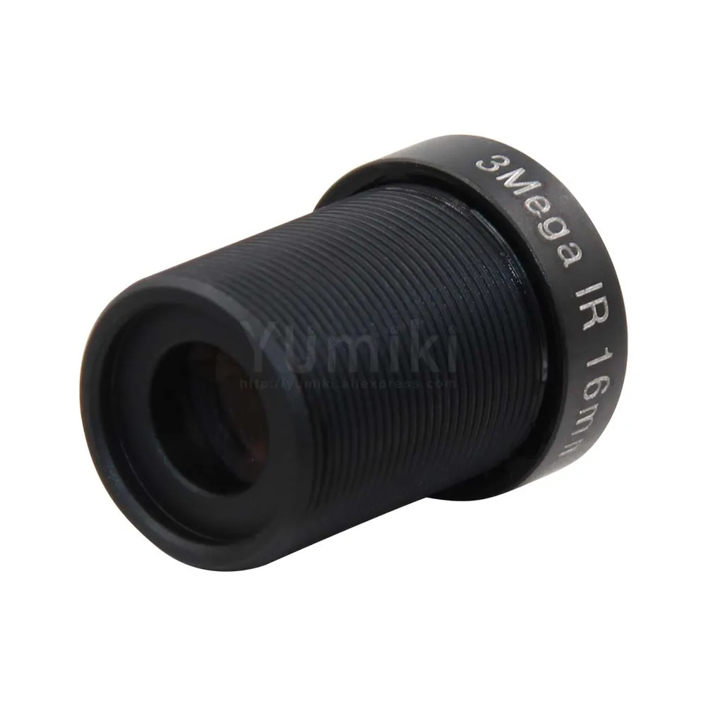 Yumiki 3,0 Megpixel M12 MTV 16 мм 3MP HD CCTV камера объектив IR HD камера безопасности Объектив фиксированная диафрагма