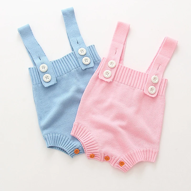 2020 New Cute Baby Rompers Knitted Newborn Clothing With Angel Wings Autumn Winter Warm Sleeveless Vest Girls Body Jumpsuit | Мать и