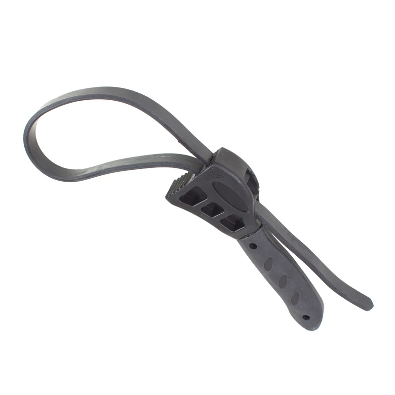 1 шт. 50 см черный гаечный ключ с резиновым ремешком Инструмент регулируемый для