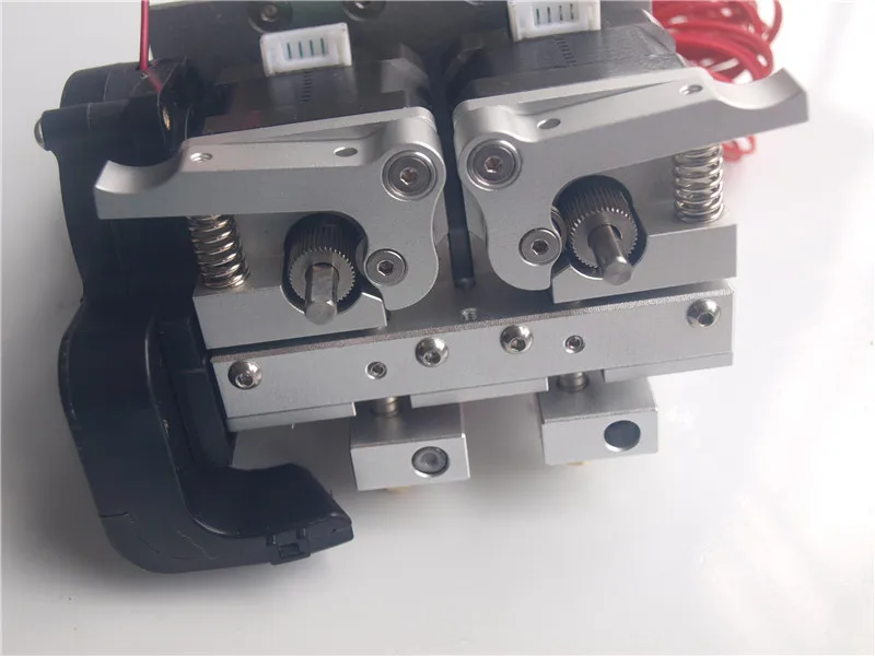 upgrade metal Prusa i3 aluminum extrusion carriage+dual metal extruder 12V/24V PTFE linear barriel 0.4mm nozzle