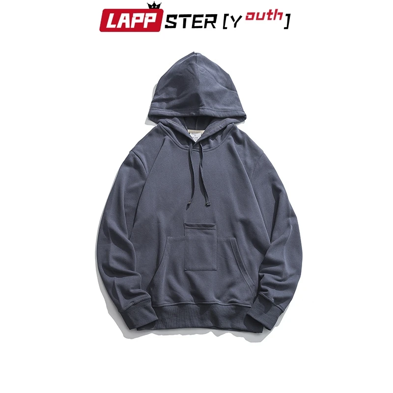 Свитшот LAPPSTER мужской с капюшоном худи в стиле оверсайз хип-хоп цветная уличная