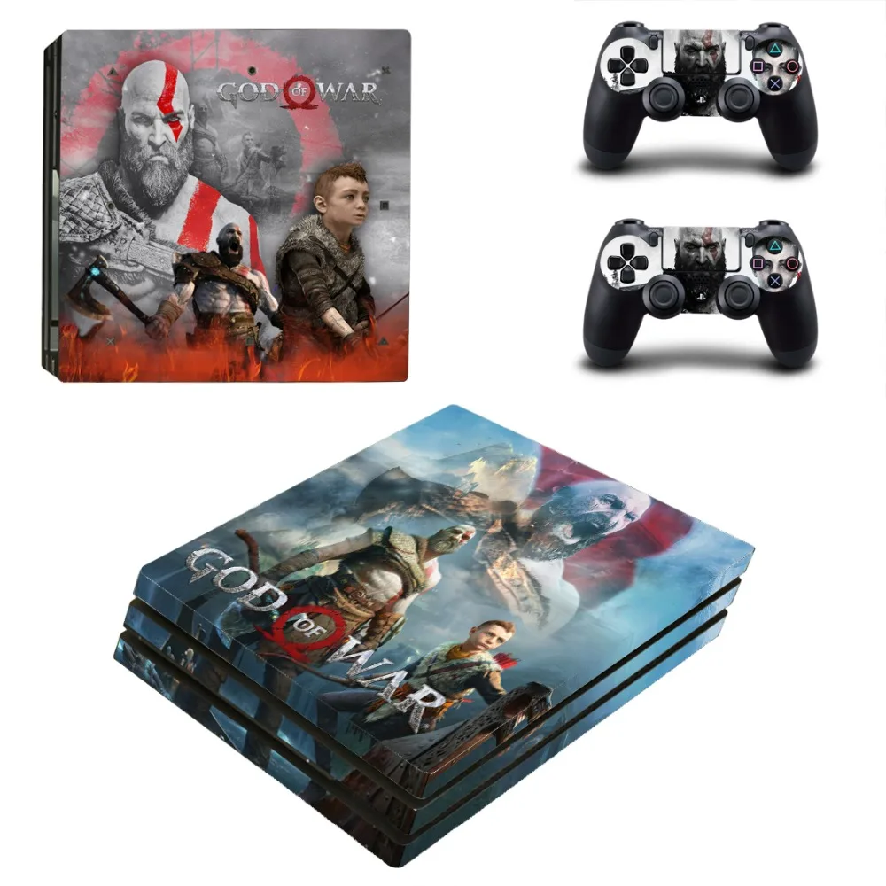 Виниловая наклейка на кожу игровой God of War PS4 Pro для консоли Sony Playstation 4 и 2