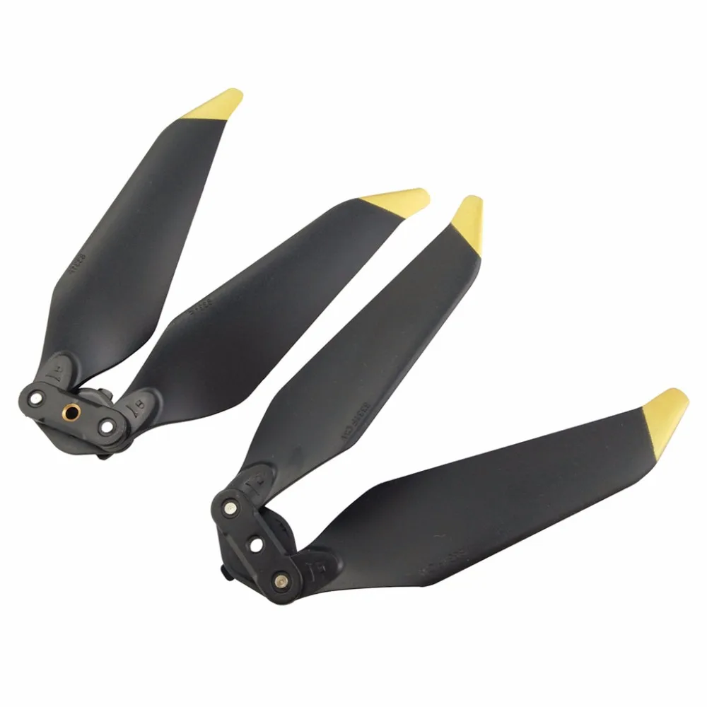 

2PCS for DJI mavic quadcopter Propeller UAV accessories 8331 DJI mavic quick release noise paddle black + glod blade